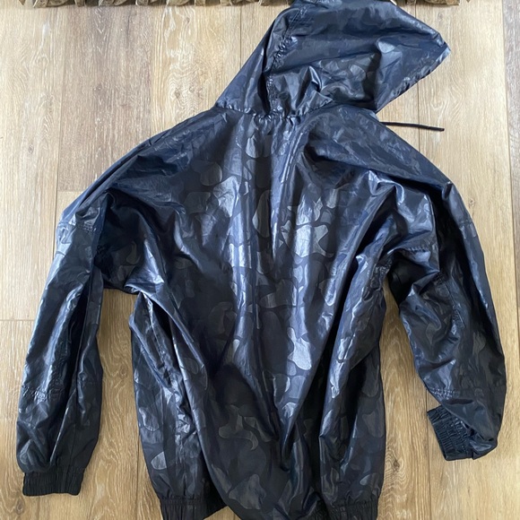 Small Adidas Blue Print Windbreaker - Picture 6 of 6